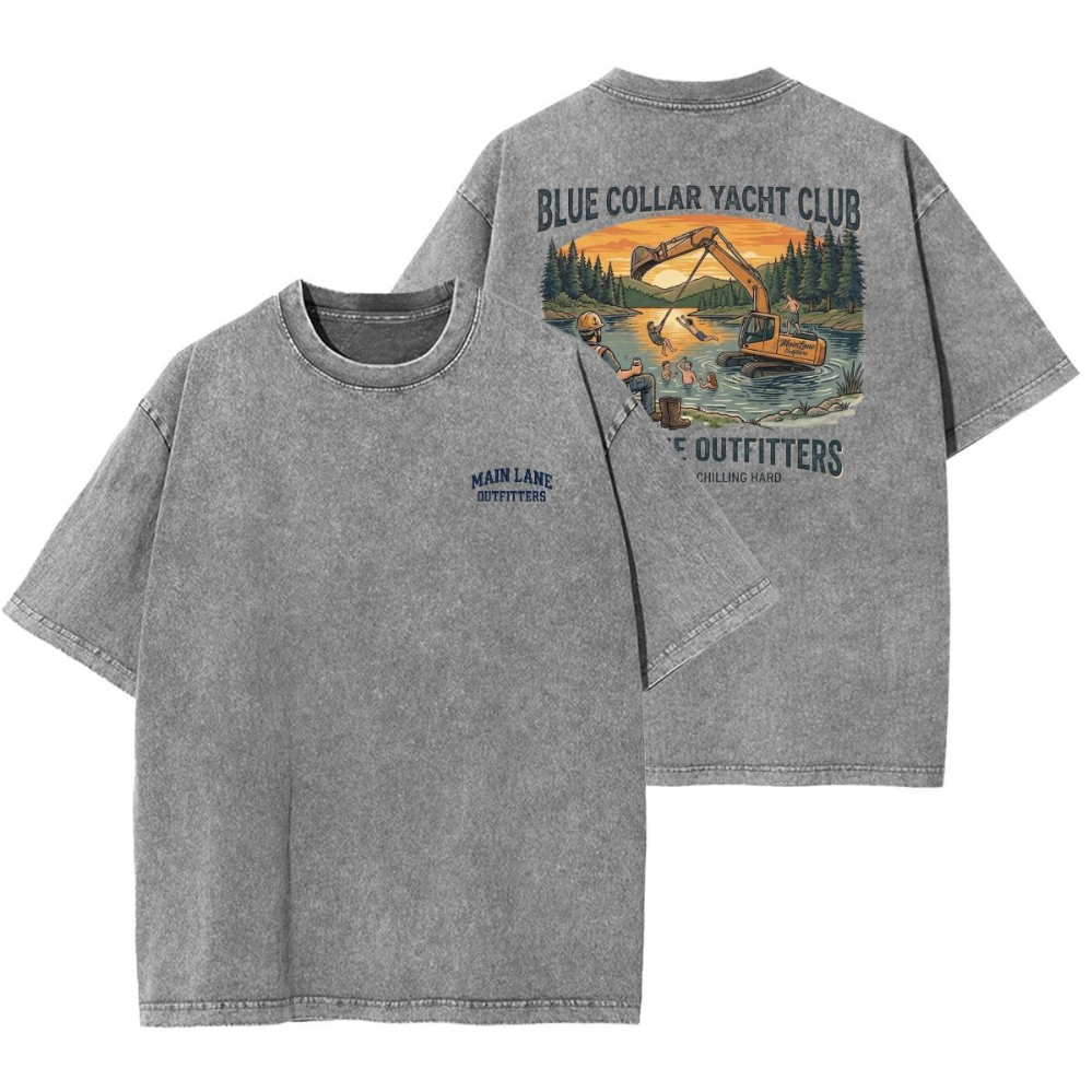 The Lake Day Tee — Grey
