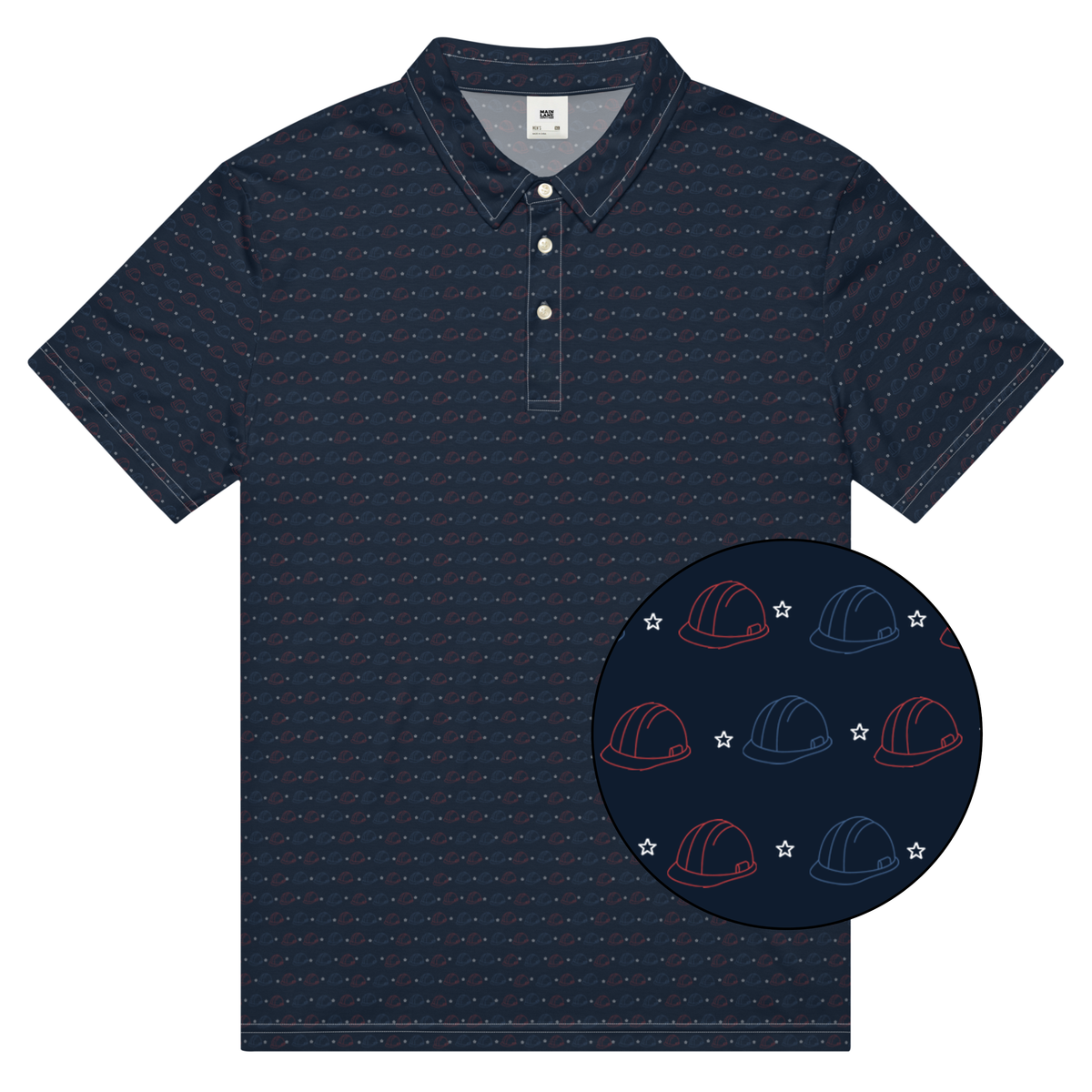 Hard Hat Required - Red, White and Navy