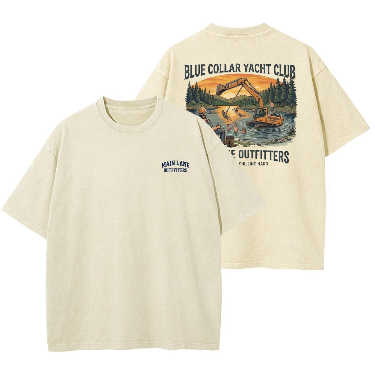 The Lake Day Tee — Cream