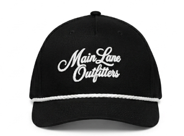 The Main Lane Rope Hat — Classic Black