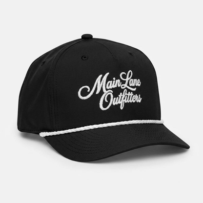 The Main Lane Rope Hat — Classic Black